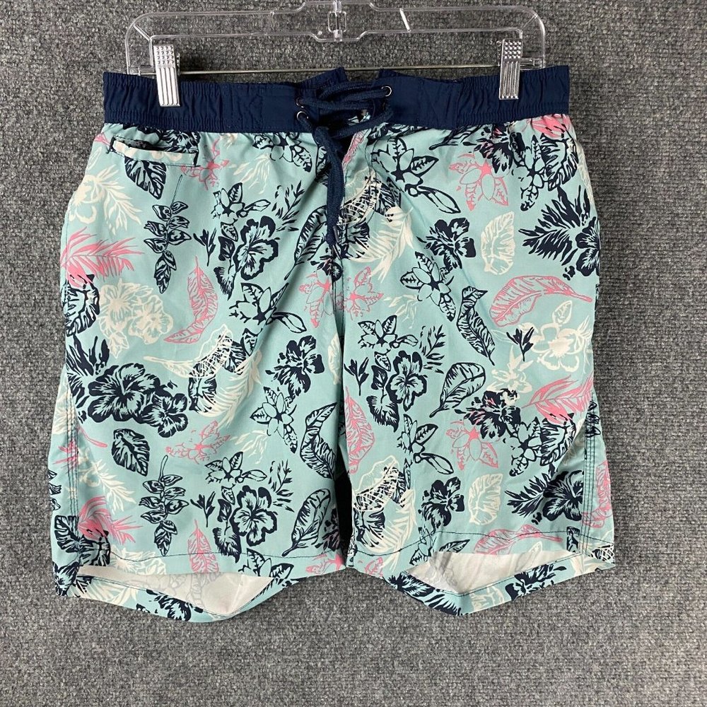 Huntington Swim Trunks Shorts Large Men's Hawaiian 100% Polyester L